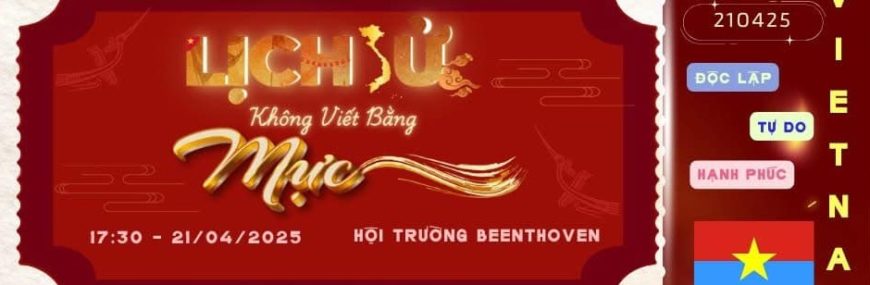 Sắp diễn ra tại VuaBoss Vip: Đêm nhạc kịch “Lịch sử không viết bằng mực”