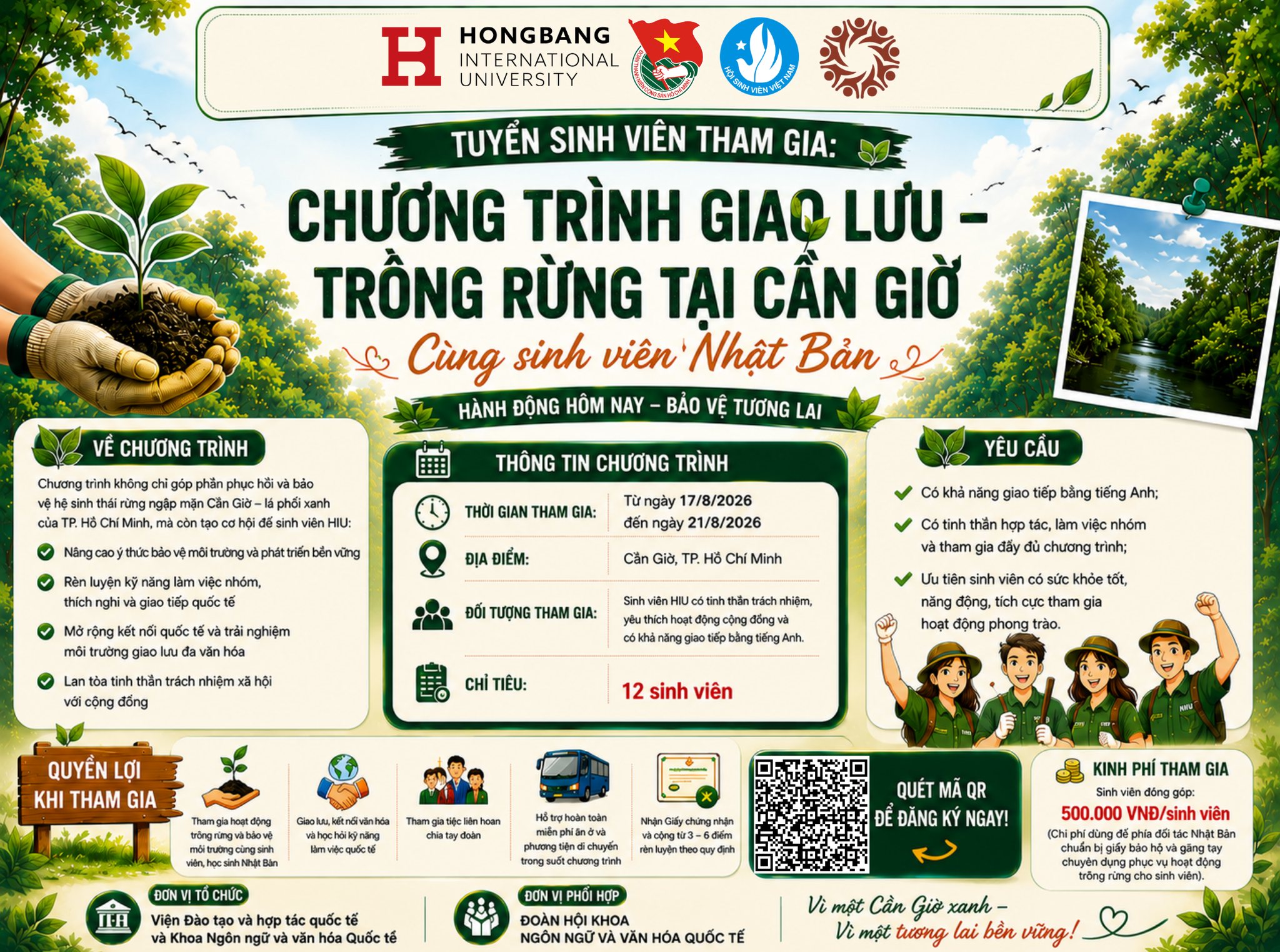 CHƯƠNG TRÌNH GIAO LƯU – TRỒNG RỪNG TẠI CẦN GIỜ